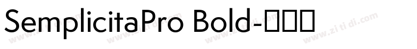 SemplicitaPro Bold字体转换